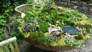 Ein Tisch als Garten. Foto: Margrit Lind-Eging